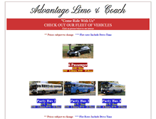 Tablet Screenshot of advantagelimoandcoach.com
